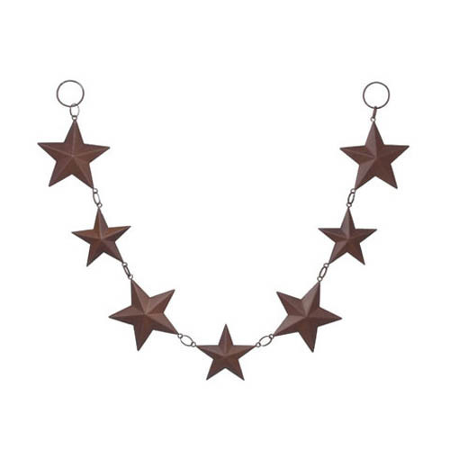 Barn star garland - 24",